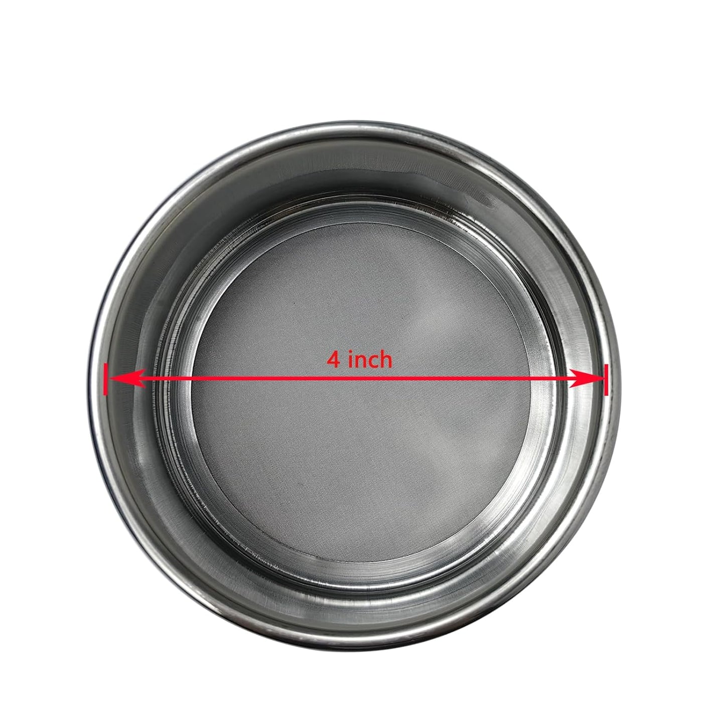 325 Mesh Lab Sieves 4" Diameter 304 Stainless Steel Wire Cloth Test Sieve for Industrial Laboratory Home