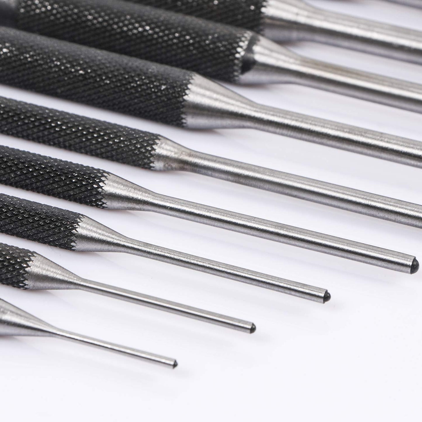 Roll Pin Punch Set with Storage Pouch, 9 Piece Steel Removal Tool Kit for Jewelry