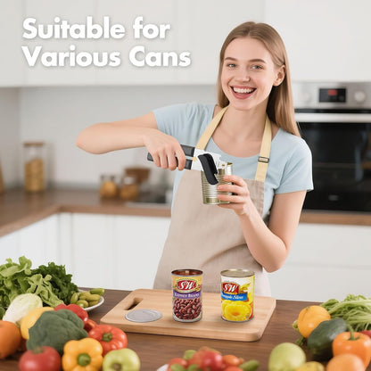 Can Opener Manual, COKORA Can Openers Hand Held with Comfort Anti-Slip Handles, Heavy Duty Stainless Steel Can Opener Smooth Edge and Bottle Openers, Easy Turn Can Openers for Seniors, Kitchen, Green