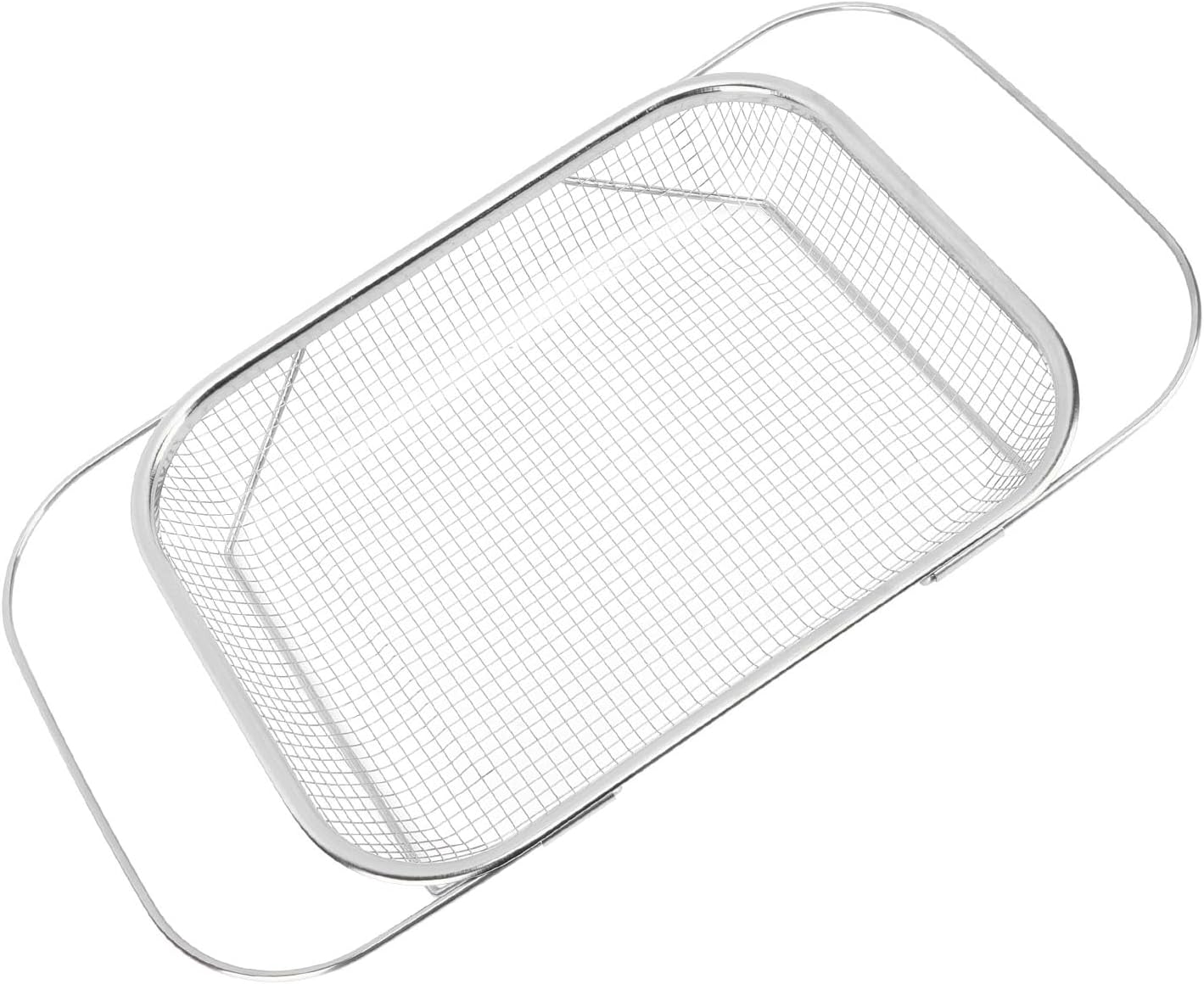 Keenso Colander Strainer, Stainless Steel Over The Sink Strainer Basket with Handles, Fine Mesh for Draining Pasta and Fruits, Efficient Kitchen Essential for Food Lovers (Silver)