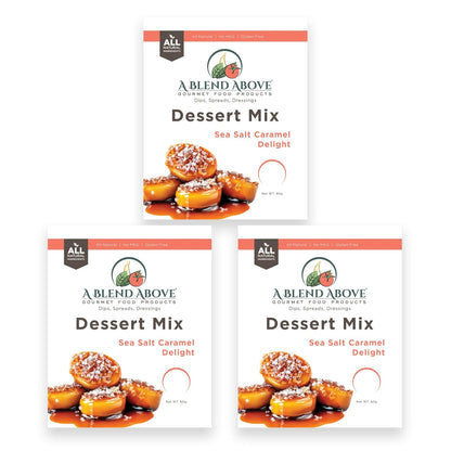 A Blend Above Banana Cream No-Bake Dessert Mix, 3 Pack, No-Bake Cheesecake, Fruit Dip, Dessert Mix, Bagel Topping, Frosting, Cheesecake Filling, Quick and Easy to Make, Makes 16 Ounces, Cream Cheese,