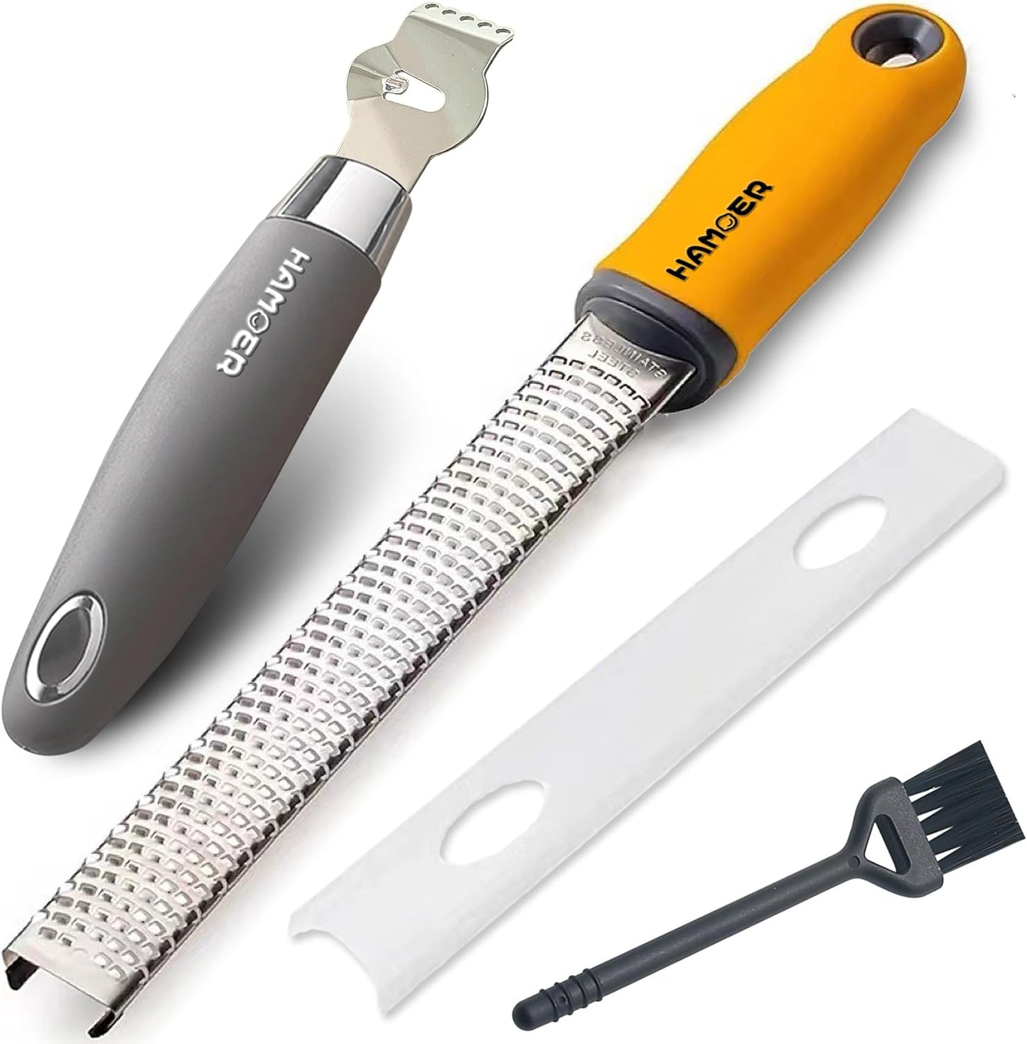 Lemon Citrus Zester Tool Cheese Grater for kitchenaid-Multipurpose grooved channel knife scraper,Stainless steel blade and ergonomically designed curved handle