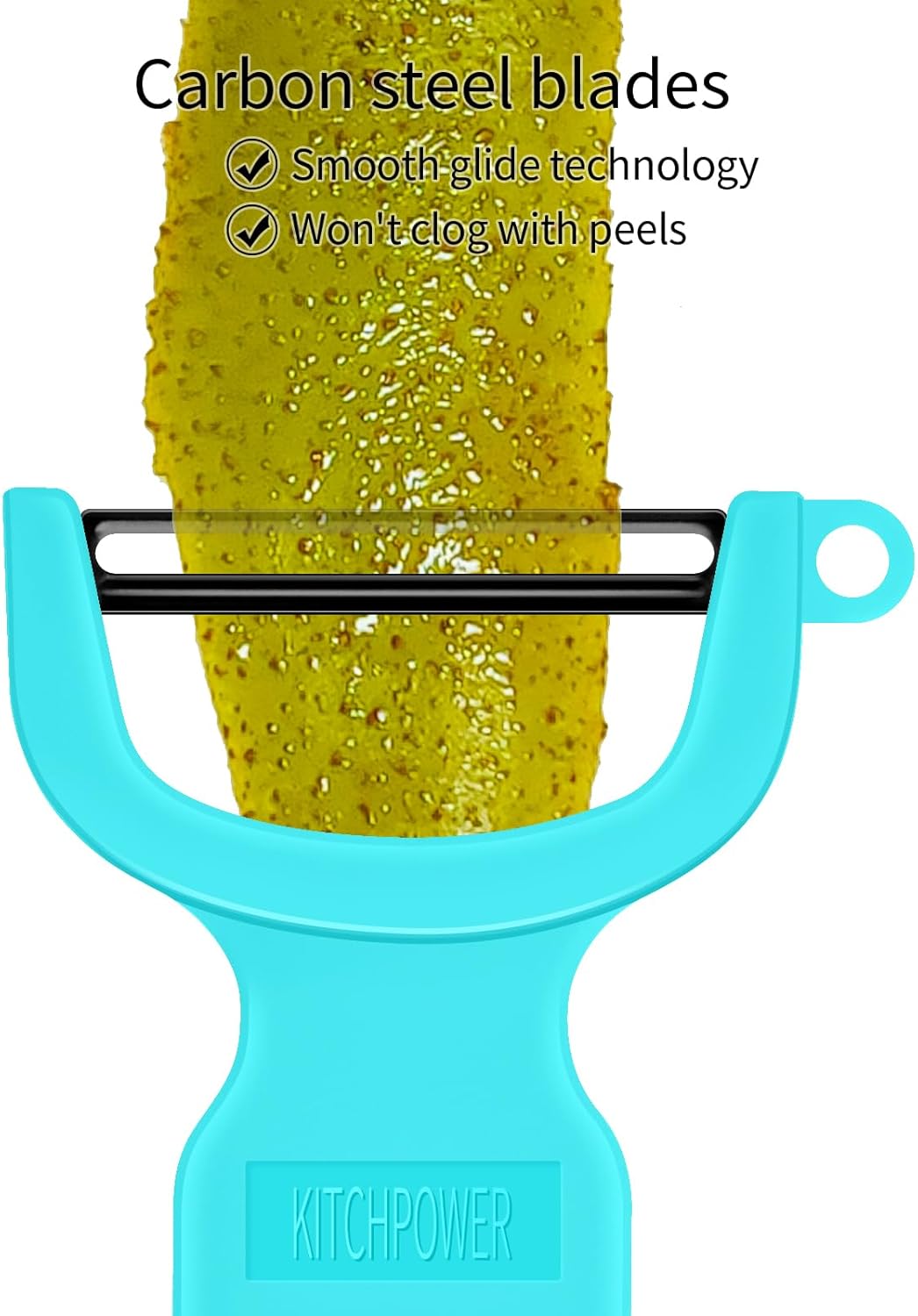 Original Vegetable Peeler Carbon Steel Blade 3-Pack Red/Green/Yellow