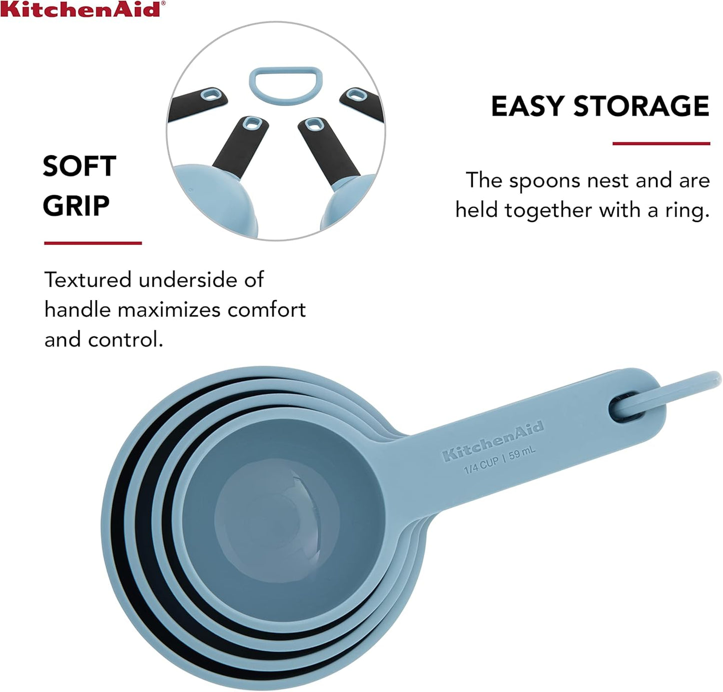 KitchenAid Universal Measuring Cup Set, 4-Piece, Pistachio