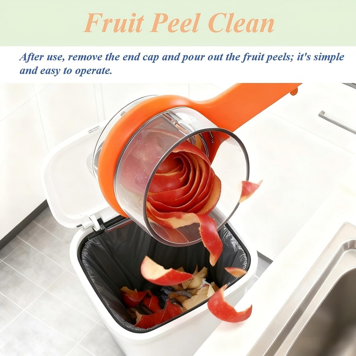 Vegetable Peeler with Container, Special Fruit Peeler with Catcher, Peeler with Storage for Kitchen, Box Storage Vegetable & Fruit Peeler for Potatoes, Apples, Carrots