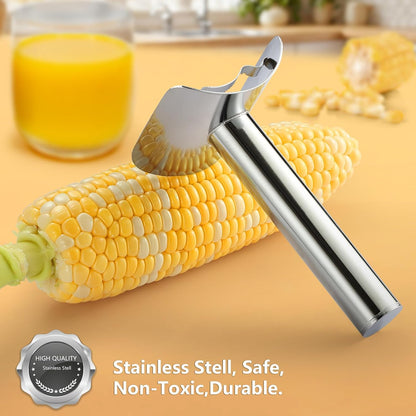 Corn Peeler Stainless steel Corn Cob Stripper Remover Corn Tool Corn Thresher from the Cob, Removes Corn Kernels From Corn Cobs In Seconds, Kitchen Gadget