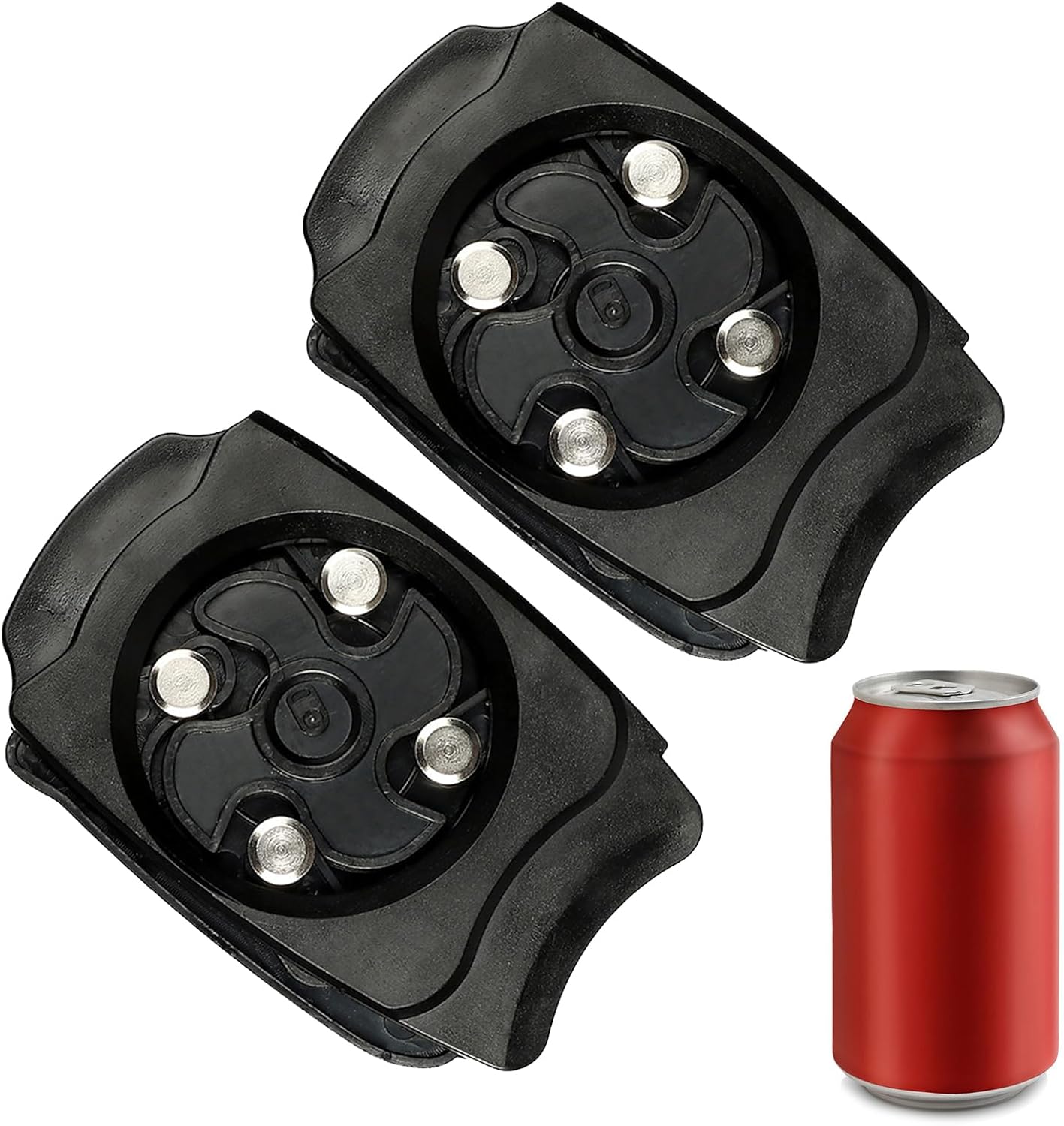 2 Pcs Beer Can Top Remover,Beer Can Opener,Manual Side Can Opener,Aluminum Lid Soda Can Top Remover,Can Cutter Top Remover,Soda Can Opener For Beer, Canned Goods, Cans (Black)