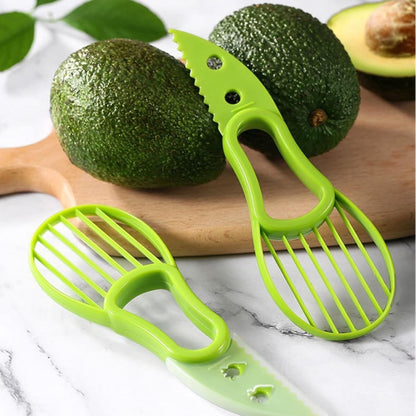2 Pcs Avocado Slicer Tool Avocado Knife for Mashing Avocados Enucleation Making Guacamole, Green