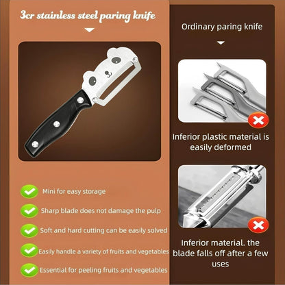 Vegetable Peeler Sharp Stainless Steel Blades for Veggie Potato Sugarcane Pumpkin Papaya Peeling Tool