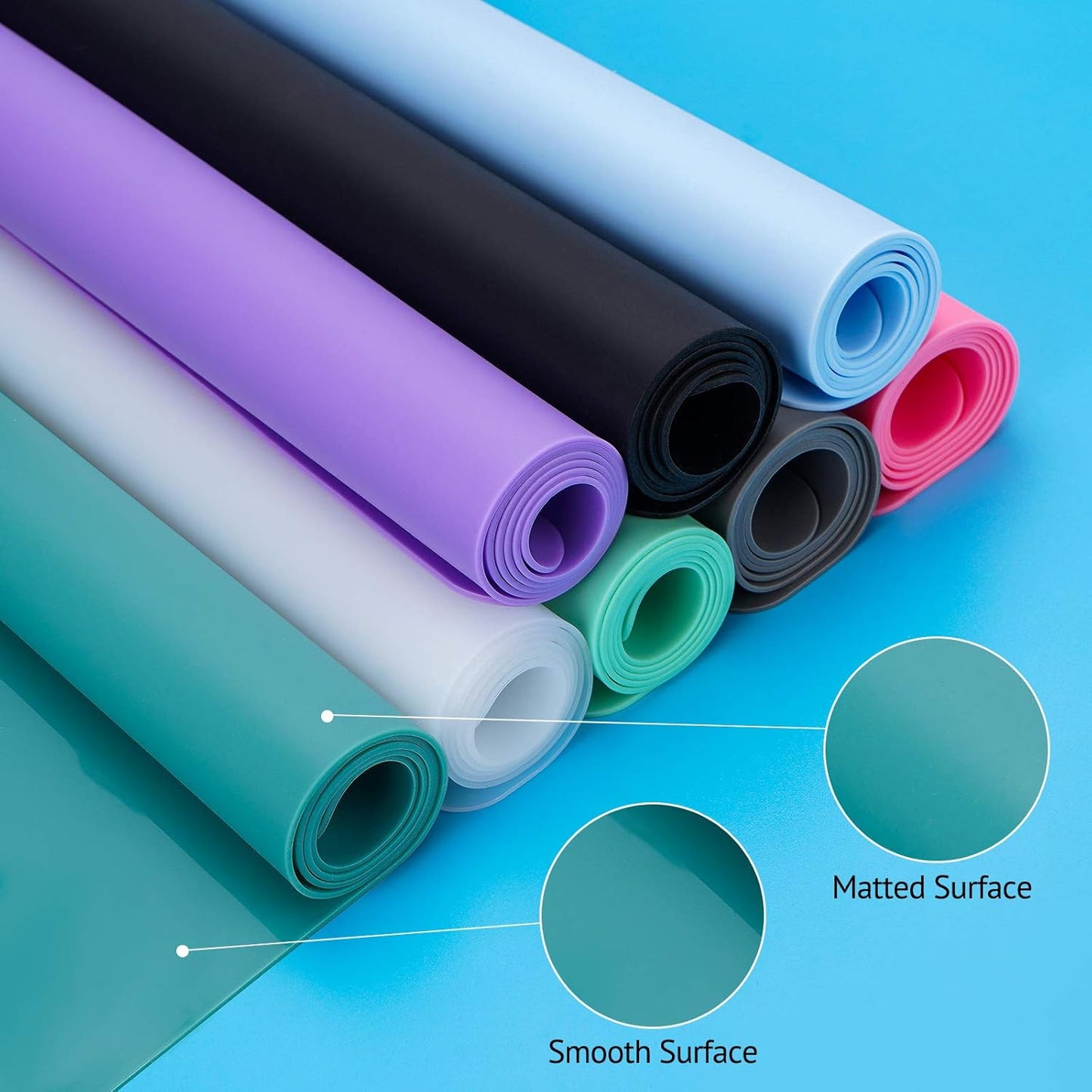 Gartful Silicone Mats for Kitchen Counter, Large Silicone Countertop Protector 25" by 17", Nonskid Heat Resistant Desk Saver Pad, Multipurpose Mat, Placemat, Black