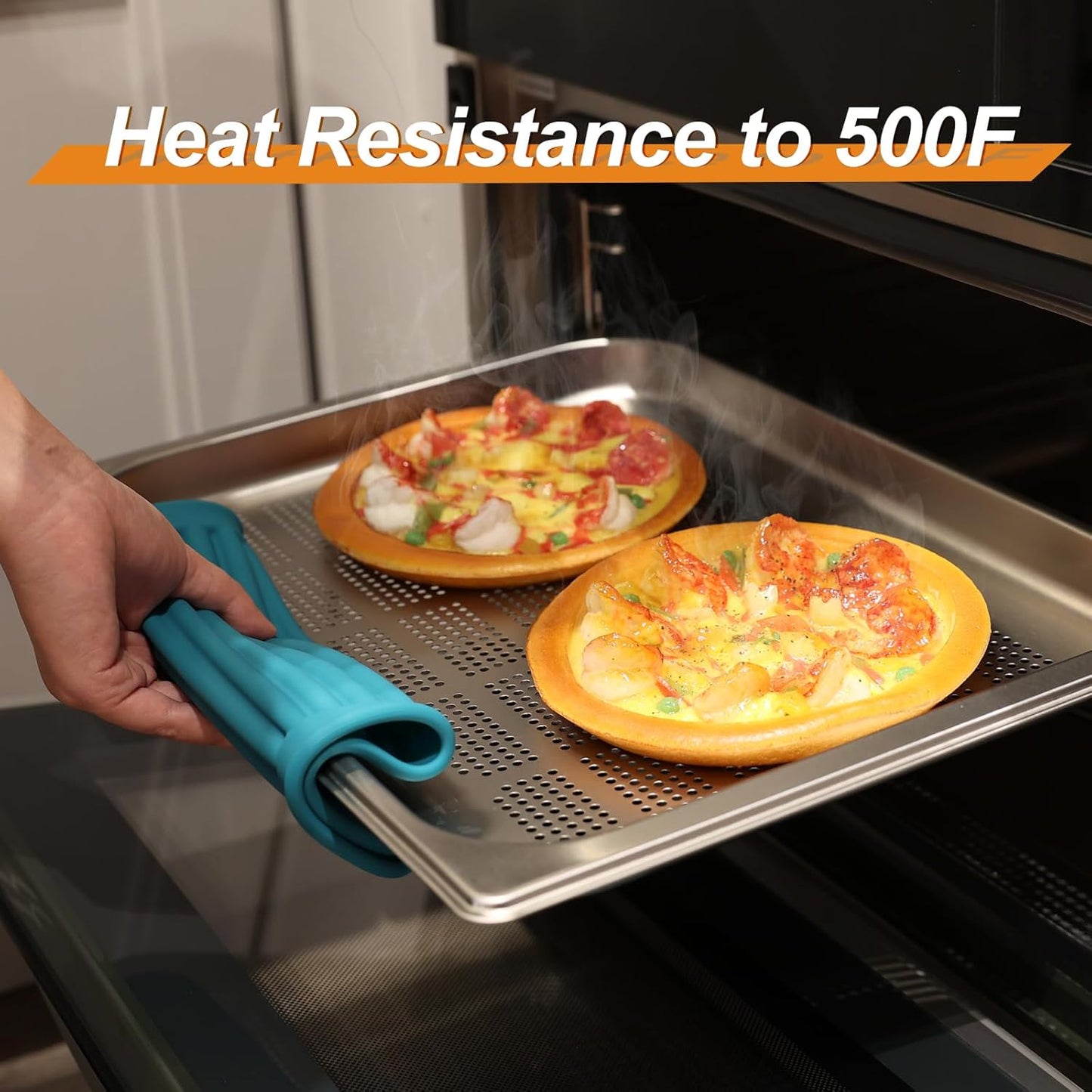 Joyhalo 4 Pack Silicone Trivets for Hot Pots and Pans,480℉ Heat Resistant Trivets for Hot Dishes,Hot Pads for Countertop,Kitchen Potholders,Black