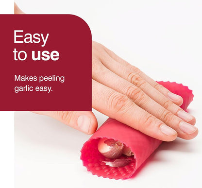 Zyliss Garlic Peeler & Easy Clean Garlic Press - Silicone Garlic Peeler Tube and Garlic Crusher for your Kitchen Accessories - 2 Piece
