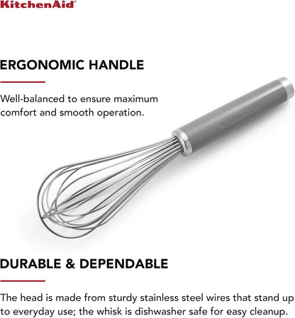 KitchenAid Classic Utility Whisk, 10.5 Inch, Black