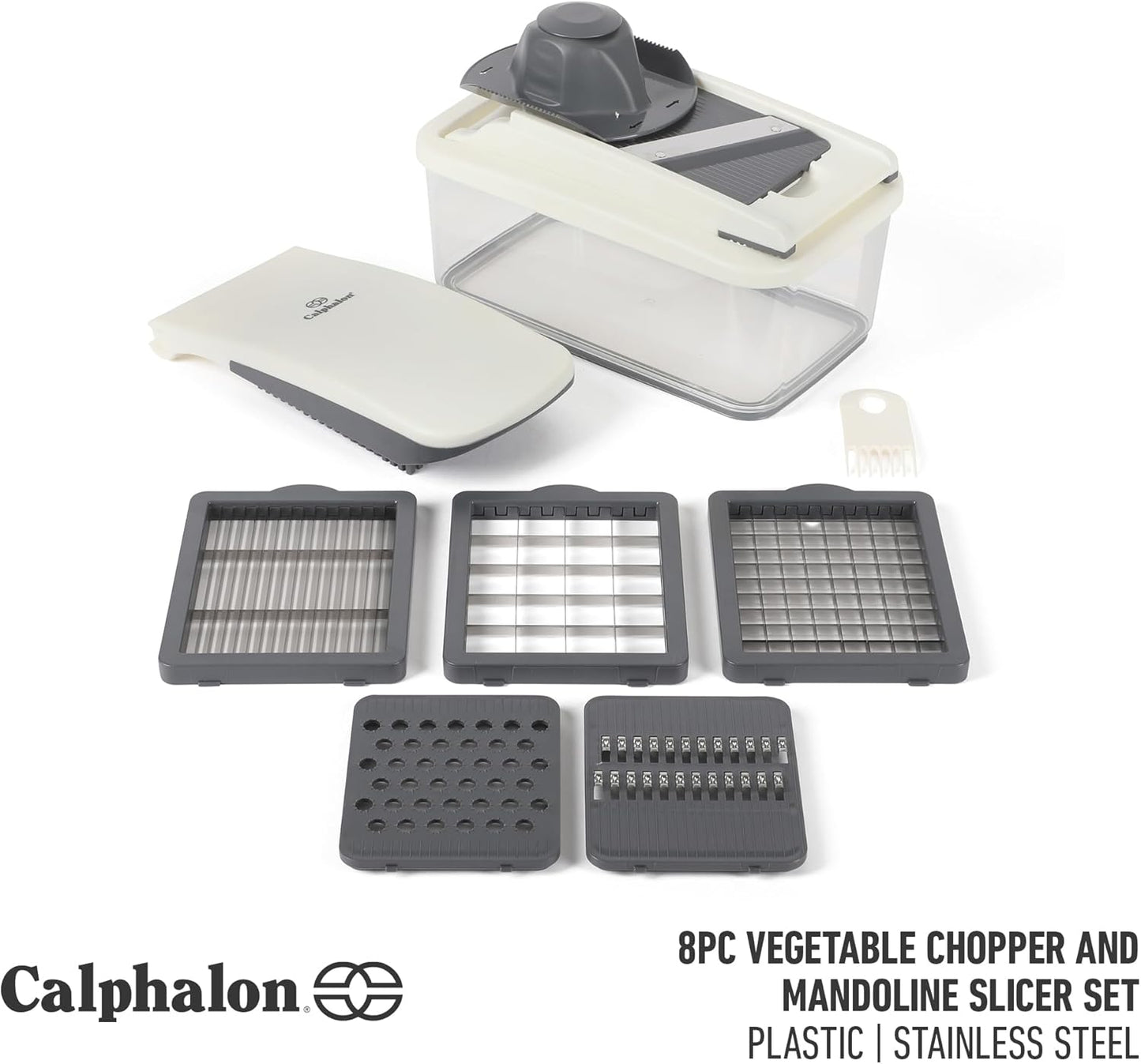 Calphalon Aero 5 in 1 Vegetable Chopper and Dicer, Food Chopper with Container