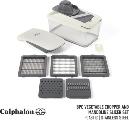 Calphalon Aero 5 in 1 Vegetable Chopper and Dicer, Food Chopper with Container