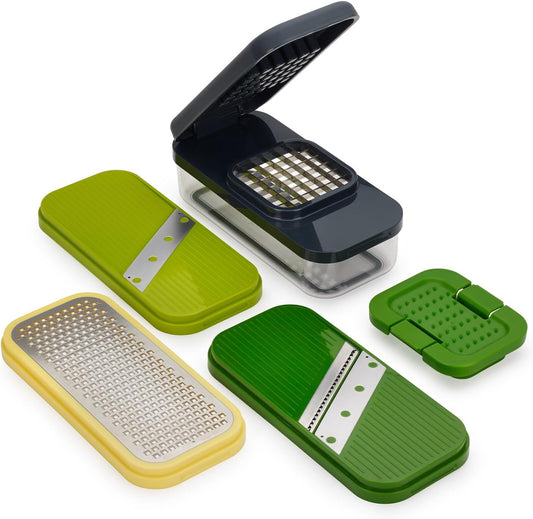 Joseph Joseph Multi-Prep Mini, 3-in-1 Compact space saving Vegetable Chopper & Dicer, Egg Slicer, 3 Stainless Steel Wire cutters