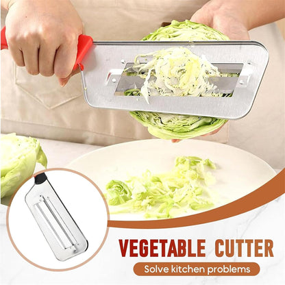 Dual Blade Julienne Cutter, Julienne Peeler Vegetable Peeler, Stainless Steel Shredder Knife, Stainless Steel Dual Blade Julienne Cutter, 2025 New Cabbage Shredder (Black)