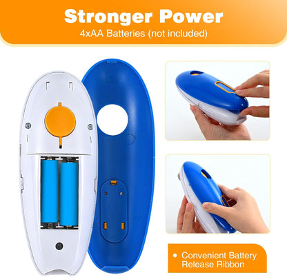 Electric Can Opener, Automatic Hands Free Operation, Smooth Edge, Battery Operated, Kitchen Gadget