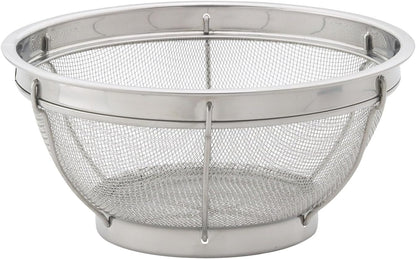 HIC Harold Import Co. Kitchen Perforated Colander with Handles, 18/8 Stainless Steel, 8.5 Inches