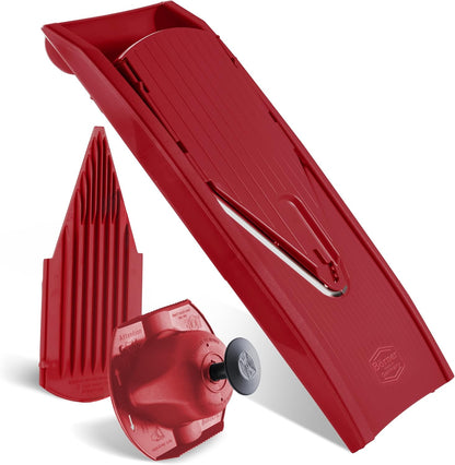 BORNER V Mandoline Slicer Kitchen V1 ClassicLine Starter Set | Vegetable Grater Börner - Quality Made in Germany, Color:Orange