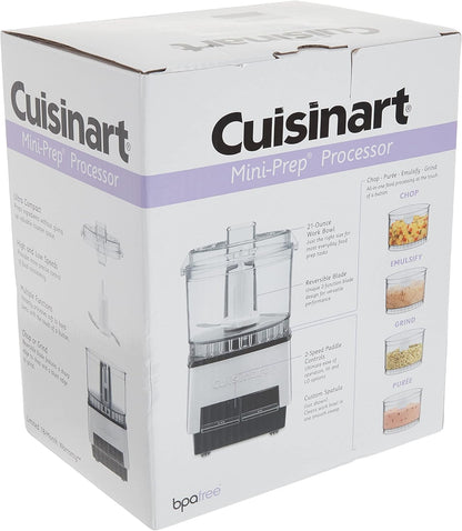 Cuisinart 7-Cup Pro Classic Food Processor, 600-Watt Motor, Vegetable Chopper & Blender for Mincing, Dicing, Shredding, Puree & Kneading Dough, DLC-10SYP1, White