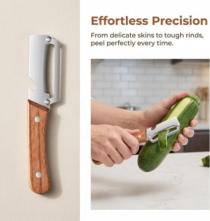 2pcs 2 in 1 Multi Functional Vegetable Peeler, 2 in 1 Fruit Peeler and Bottle Opener,Sturdy and durable, Suitable for potatoes, vegetables, apples, carrots, etc