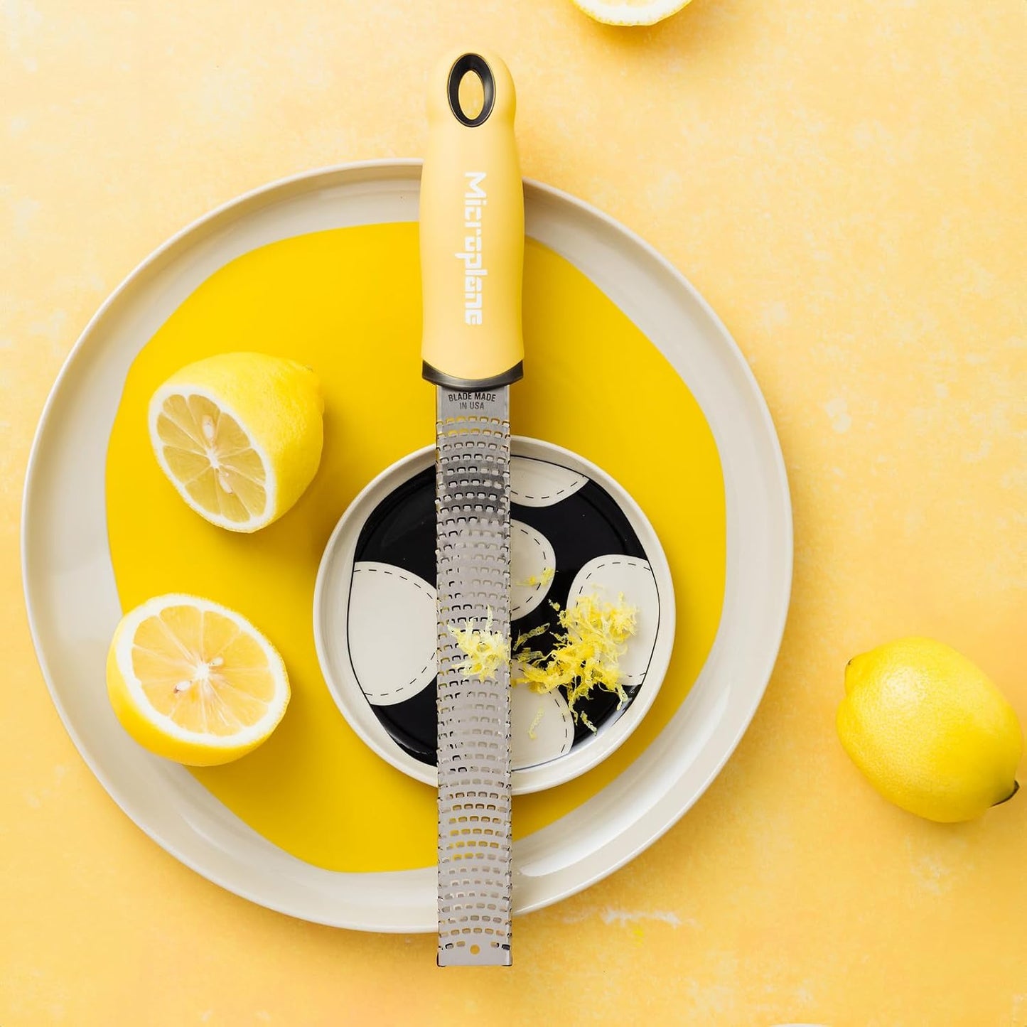Premium Classic Series Zester - Pomegranate Red | Lemon Zester tool, Hard Cheese & Vegetable Grater | For Citrus, Parmesan Cheese, Garlic, Ginger, Nutmeg | Fine Stainless Steel Blade, Made in USA