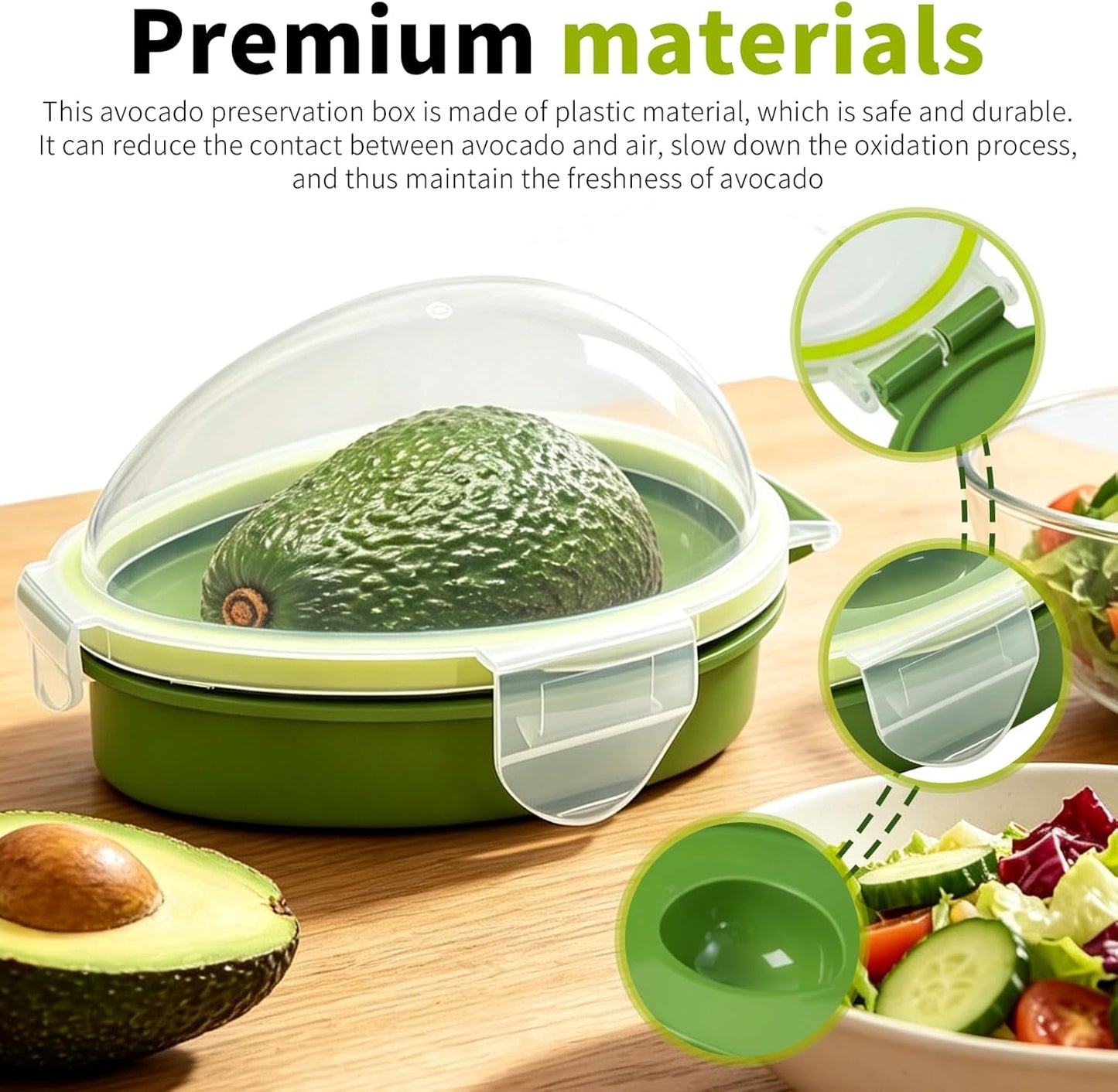 3 Set Avocado Slicer,Includes Avocado Slicer Tool 3 in 1, Avocado Cutter and Avocado Saver,Dishwasher Safe Tool for Slicing, Dicing and Keeping Avocados Fresh