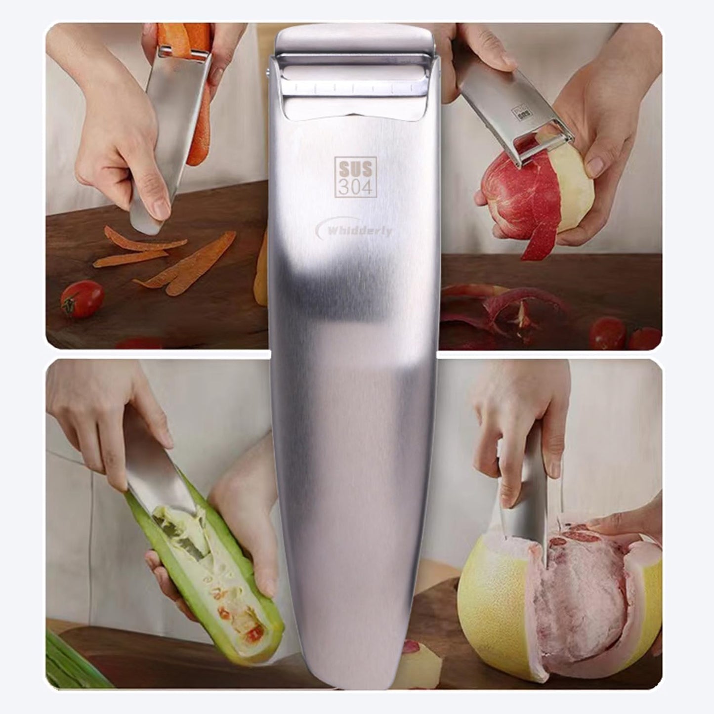 Multifunction 2-in-1 Julienne Peeler Vegetable Peeler, Potato Peelers, Peelers for Kitchen Y Peeler for Carrot Potato Melon Kiwi, Kitchen Cooking Tools (dual-purpose)
