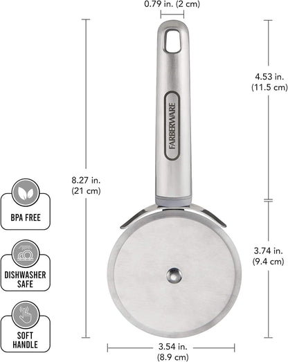 Farberware Professional Stainless Steel Soft Can Opener, 7.36-Inch, Gray