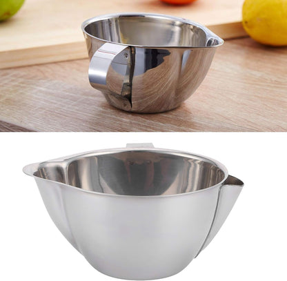 Topyond Fat Separator, 304 Stainless Steel Gravy Oil Grease Filter, Durable Cooking Strainer for Soup & Sauce Making(5.3x3.5in)