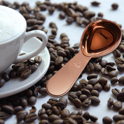 Coffee Scoops 2Tbs (30ml/ 1/8 Cup / 1 oz), Black 304 Stainless Steel Coffee 2 Tablespoon Scoop Short Handle Measuring Spoon, Set of 2