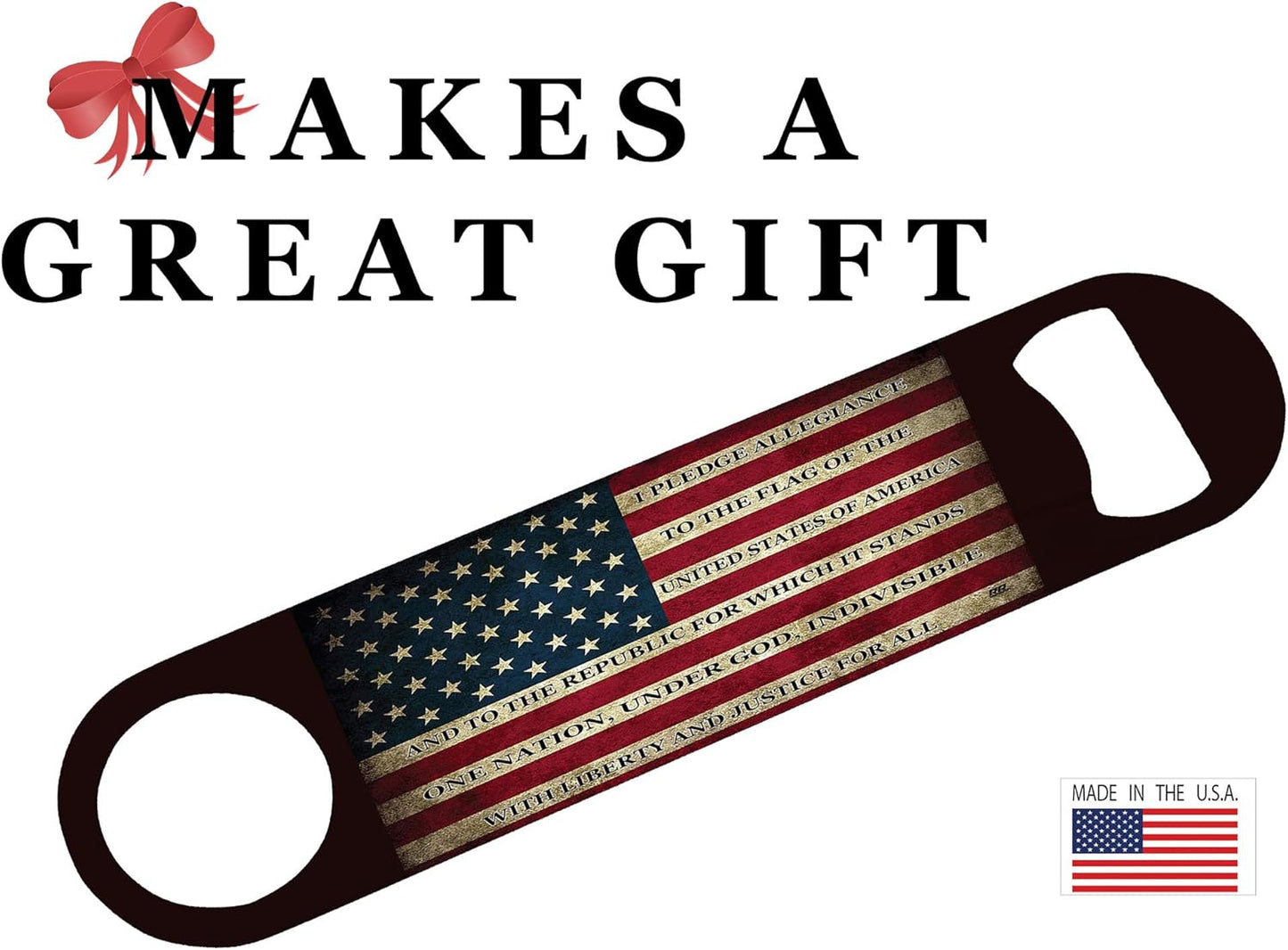 Rogue River Tactical Pledge of Allegiance Speed Bottle Opener Heavy Duty Gift Patriotic United State Of America US