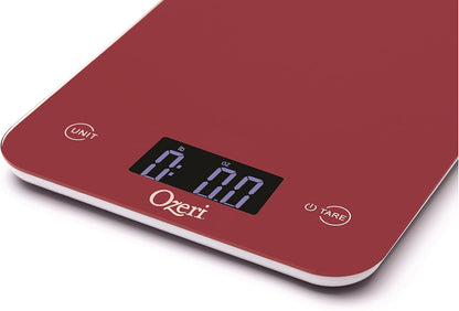 Ozeri Touch Professional Digital Kitchen Scale (12 lbs Edition), Tempered Glass in Elegant Black