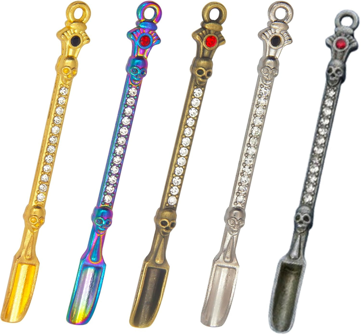 15PCS Mini spoons Necklace Charm Keychain Accessory Measuring Spoon for Coffee Sugar and Tiny Spoons for Daily DIY Pendant Mini Spoon Keychain Ideal Kitchen Tool