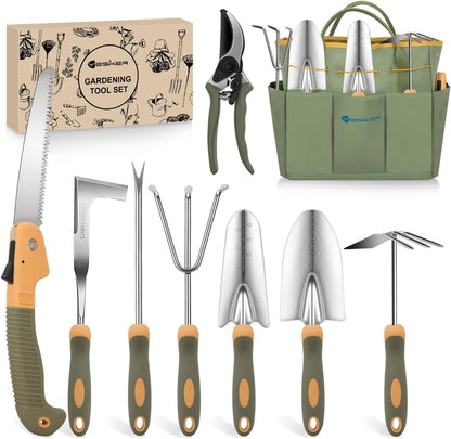 Yesker Pruning Shears Garden Shears 7.8" Professional Garden Scissors Sharp 65 Manganese Steel Blade Heavy Duty Clippers Hand Pruners for Cutting Fresh Flowers Branch Plant Trimming Gardening Tools