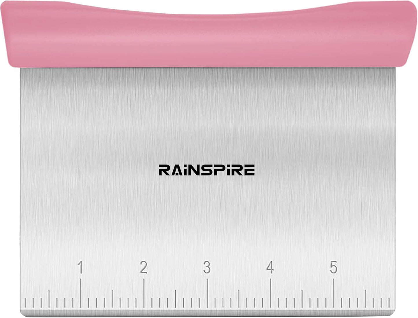 Upgraded 304 Stainless Steel Multi-Purpose Bench Scraper with Measurement Marks, Dishwasher Safe, Dough Cutter for Pizza, Bread and Cookie Dough Vegetable Chopper, Baking Supplies, Mint Green