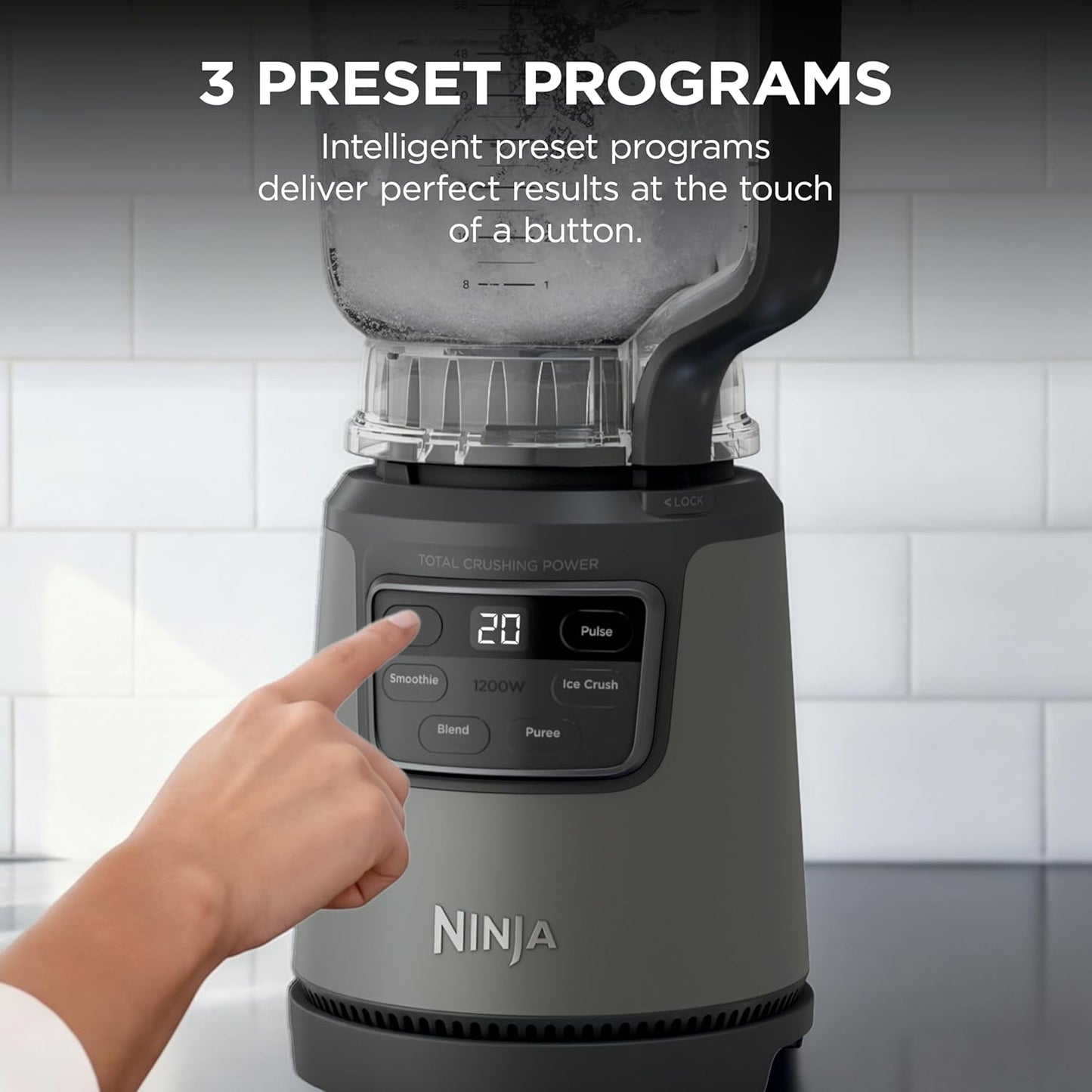 Ninja Kitchen System | All-in-One for Smoothies, Frozen Drinks, Veggie Chopper & More | With Full-Size Pitcher, 8 Cup Food Processor Bowl, (2) 18 oz. Cups, | 1200 Watt | Dark Grey | BR601AMZ