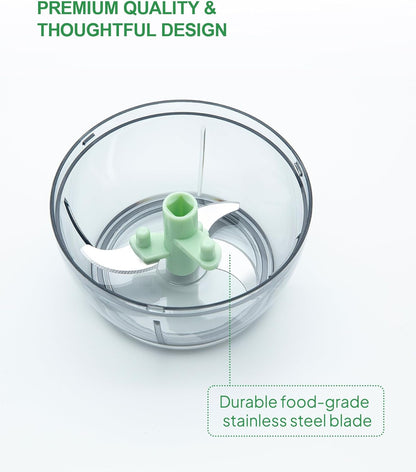 Multifunctional Vegetable Chopper & Manual Food Processor - Kitchen Gadgets with Food Chopper Container for Onion, Garlic, Veggies, Fruits, Nuts, Herbs