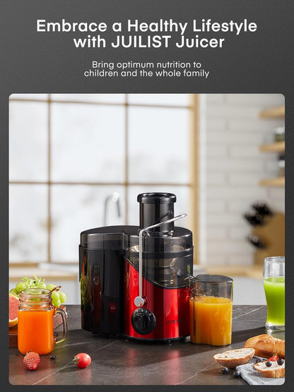 Juicer Machines, Juilist 3" Wide Mouth Juicer Extractor Max Power 800W, for Vegetable and Fruit with 3-Speed Setting, 400W Motor, Easy to Clean