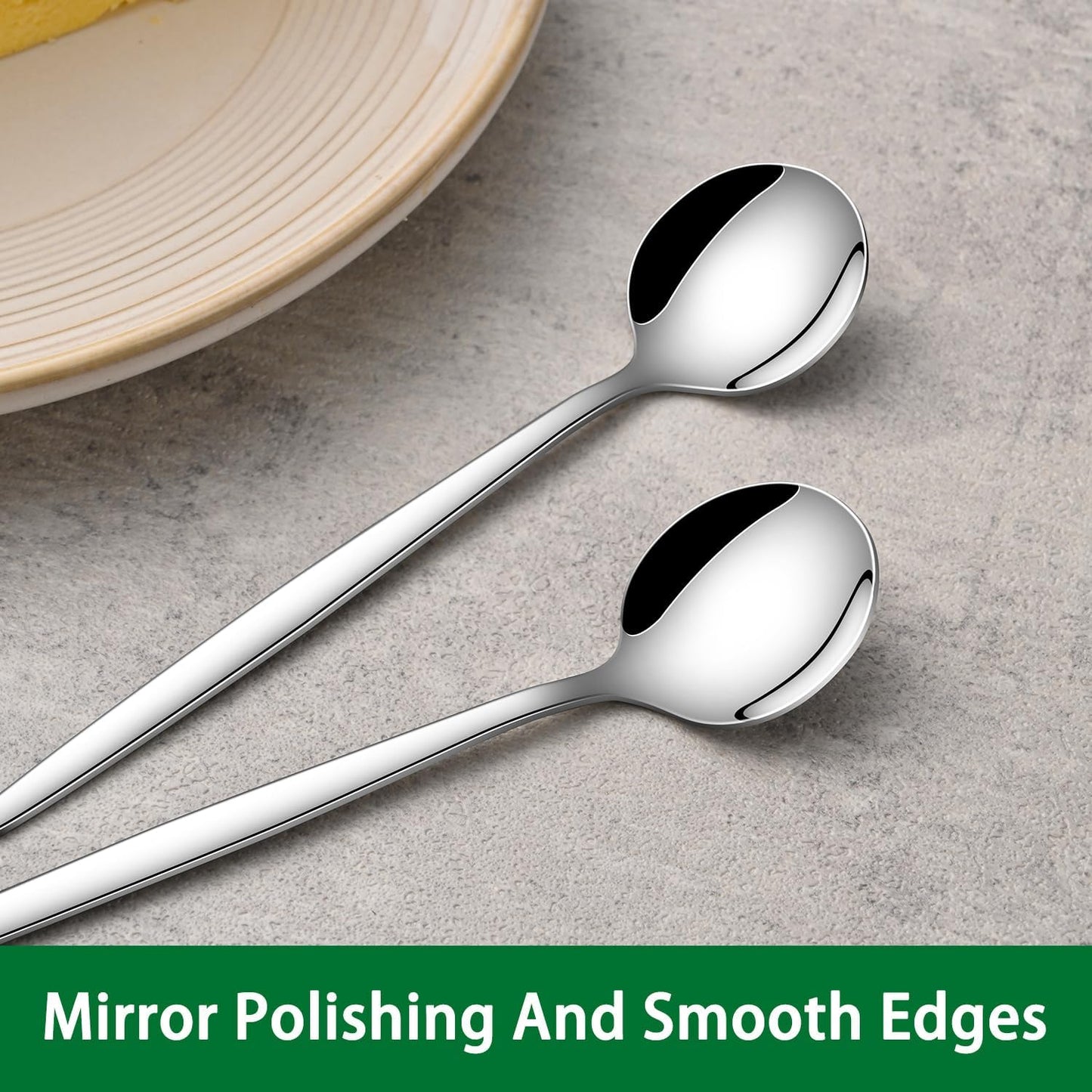 5.1 Inch Coffee & Tea Spoon,6 Pieces Gold Stainless Steel Teaspoon,Mini Spoons For Dessert And Coffee,Durable Demitasse Coffee Spoons For Dessert