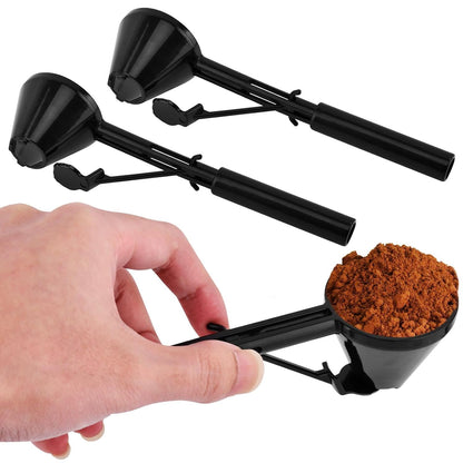 Coffee Scoop Funnel for K-Cups Reusable, Measuring Scoop Funnel for Filling Water Bottles with Protein Powder Milk Powder Filling, Coffee Spoon Accessories