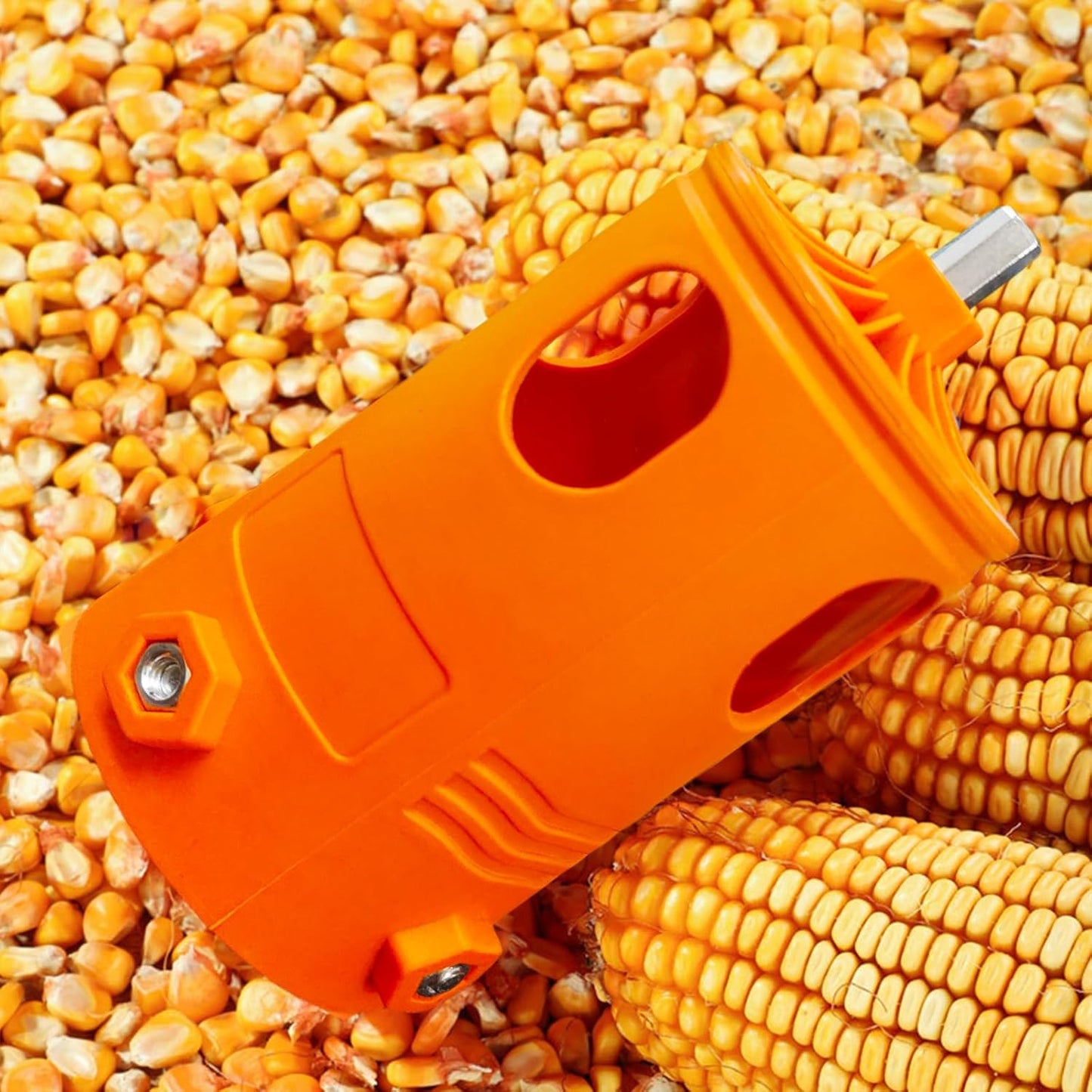 Corn Peel Thresher Corn Stripper Use with Electric Drill Universal Highly Efficiency Manual Durable with Gloves Labor Saving Corn COB Remover