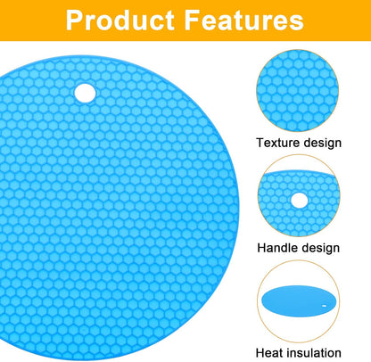uxcell 4pcs Silicone Jar Opener Pads, 17.5cm/7" Texture Can Opener Multipurpose Round Bottle Lid Opener Non-Slip Coasters for Weak Hands Seniors Children, Black