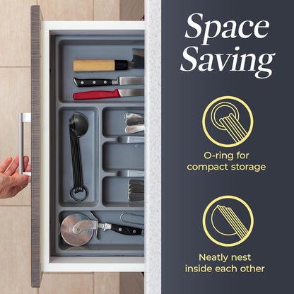 Premium Measuring Spoons Set - Magnetic, Dual-Sided, & Dishwasher Safe - Accurate and Durable for Cooking and Baking - 6 Convenient Sizes - U.S. and Metric Measurements