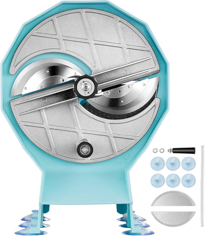VEVOR Electric Vegetable Slicer, 0-0.5"/0-12mm Thickness Adjustable Commercial Slicer Machine, Convertible to Manual, Stainless Steel Food Cutter Slicing Machine, for Potato, Lemon, Tomato, Apple