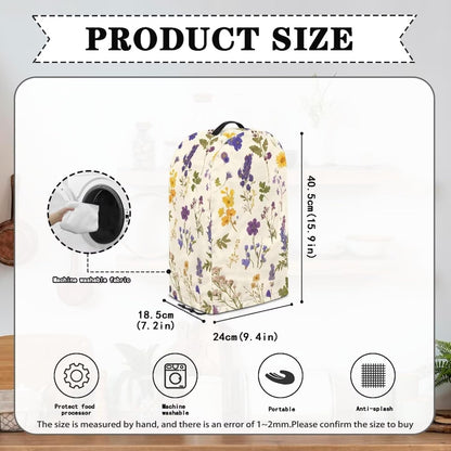 Coffee Pastry Blender Dust Cover with Drawstring Field Stand Mixer or Coffee Maker Cover Anti Fingerprint Polyester Appliance for Home Kitchen Decor