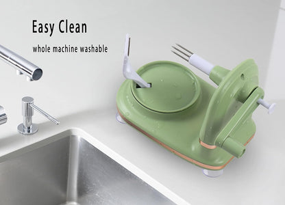 VEELAM Apple Peeler with 2 Blades Replacements, Apple Peeler Slicer & Corer for Home Kitchen Quick Applesauce Pie Making