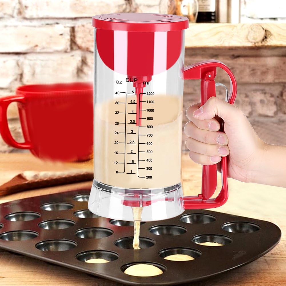 Electric Stirring Batter Dispenser Cordless Powered Mixer Separator Pancake Cupcake Waffle Maker Kitchen Tools