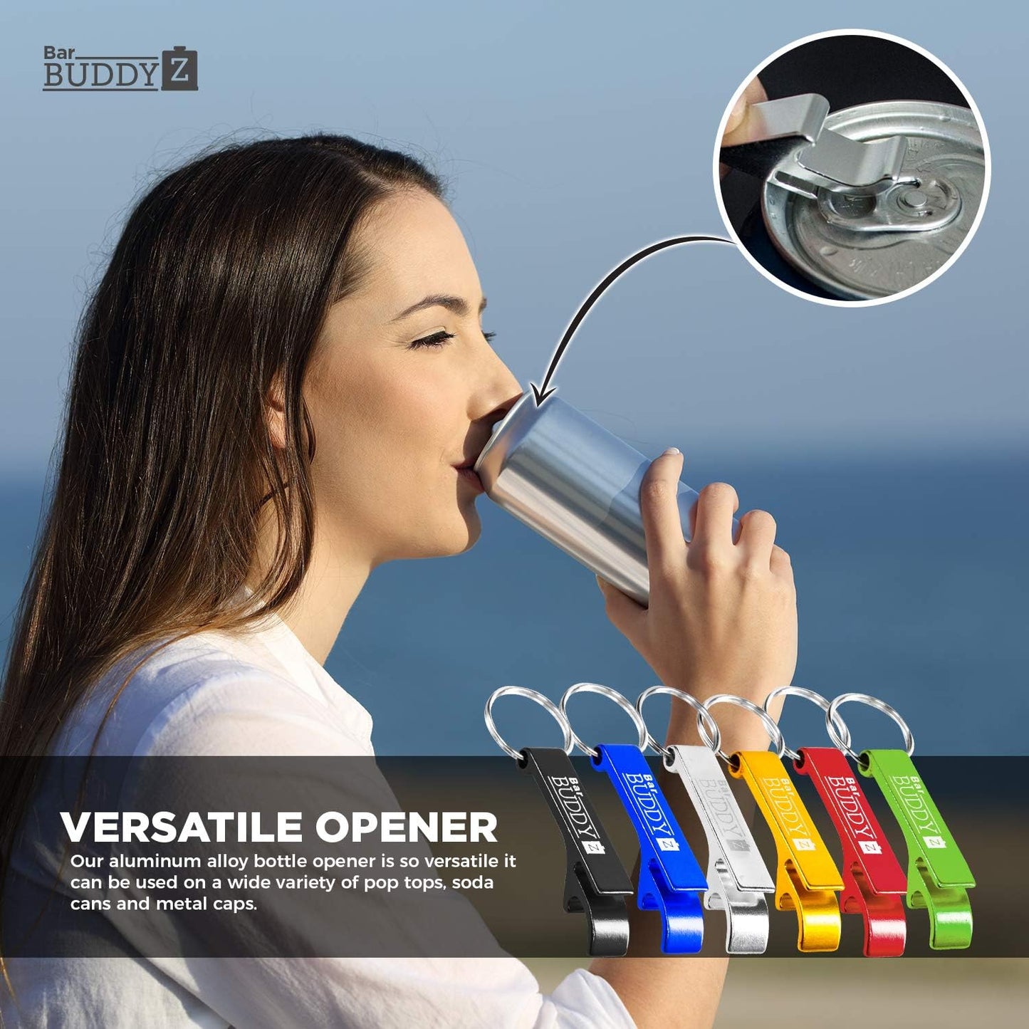 Stainless Steel Keychain Bottle Opener - Compact Beer Opener for BBQ Camping Bar | Gift for Men Women | We Got Teez